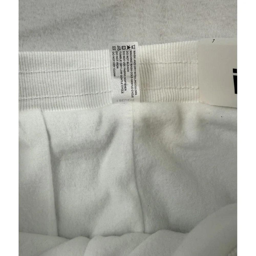 I Believe White Quilted Snow Pants Women's L